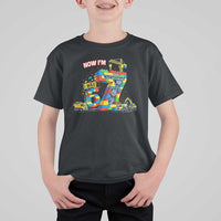 Funny 7th Birthday Building Bricks T Shirt For Kid I Was 6 Now Im 7 Kids 67 Birthday Building Six Seven Boy