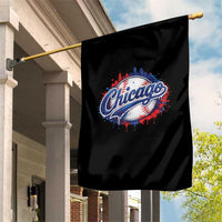 Chicago Pride Dripping Baseball Graphic Garden Flag