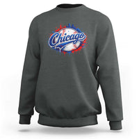 Chicago Pride Dripping Baseball Graphic Sweatshirt