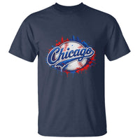 Chicago Pride Dripping Baseball Graphic T Shirt