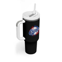 Chicago Pride Dripping Baseball Graphic Tumbler With Handle