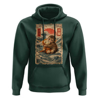 Kawaii Baby Monkey Punch Hoodie Vintage Japanese Graphic Cute Macaque Ukiyo-e