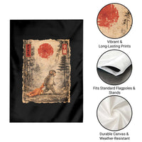 Vintage Japanese Baby Monkey Punch Garden Flag Kawaii Macaque Ukiyo-e Art Funny