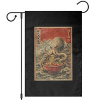 Sea Monster Eating Ramen Garden Flag Vintage Graphic Japanese Lover Ukiyo-e Art