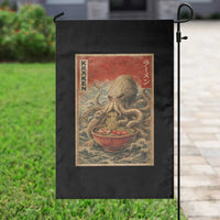 Sea Monster Eating Ramen Garden Flag Vintage Graphic Japanese Lover Ukiyo-e Art