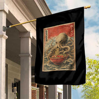 Sea Monster Eating Ramen Garden Flag Vintage Graphic Japanese Lover Ukiyo-e Art