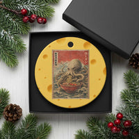 Sea Monster Eating Ramen Ceramic Ornament Vintage Graphic Japanese Lover Ukiyo-e Art