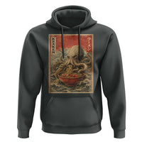 Sea Monster Eating Ramen Hoodie Vintage Graphic Japanese Lover Ukiyo-e Art