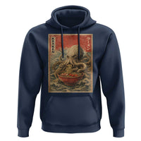 Sea Monster Eating Ramen Hoodie Vintage Graphic Japanese Lover Ukiyo-e Art