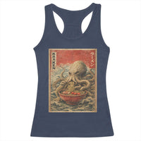 Sea Monster Eating Ramen Racerback Tank Top Vintage Graphic Japanese Lover Ukiyo-e Art