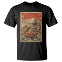 Sea Monster Eating Ramen T Shirt Vintage Graphic Japanese Lover Ukiyo-e Art