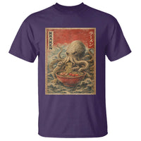 Sea Monster Eating Ramen T Shirt Vintage Graphic Japanese Lover Ukiyo-e Art