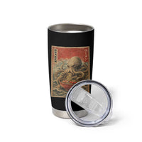 Sea Monster Eating Ramen Tumbler Cup Vintage Graphic Japanese Lover Ukiyo-e Art
