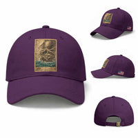Vintage Japanese Sea Monster Baseball Cap Retro Mythology Newspaper Ukiyo-e Art