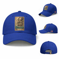Vintage Japanese Sea Monster Baseball Cap Retro Mythology Newspaper Ukiyo-e Art