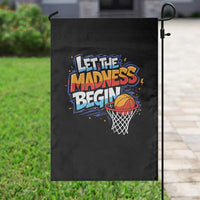 Basketball Bracket Garden Flag Funny Let the Madness Begin Sporty Basketball Players Lovers