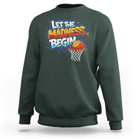 Basketball Bracket Sweatshirt Funny Let the Madness Begin Sporty Basketball Players Lovers