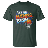 Basketball Bracket T Shirt Funny Let the Madness Begin Sporty Basketball Players Lovers