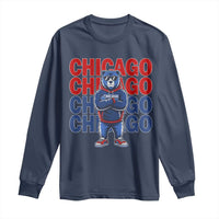 Vintage Chicago Pride Graphic Long Sleeve Shirt US State Sports Fan Baseball Lover