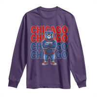 Vintage Chicago Pride Graphic Long Sleeve Shirt US State Sports Fan Baseball Lover