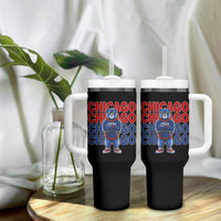Vintage Chicago Pride Graphic Tumbler With Handle US State Sports Fan Baseball Lover