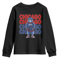 Vintage Chicago Pride Graphic Youth Sweatshirt US State Sports Fan Baseball Lover