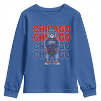 Vintage Chicago Pride Graphic Youth Sweatshirt US State Sports Fan Baseball Lover