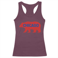 Chicago Baseball Racerback Tank Top Vintage Distressed Illinois City Pride Baseball Lover