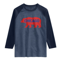 Chicago Baseball Raglan Shirt Vintage Distressed Illinois City Pride Baseball Lover