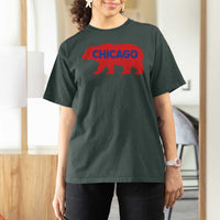 Chicago Baseball T Shirt For Women Vintage Distressed Illinois City Pride Baseball Lover