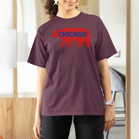 Chicago Baseball T Shirt For Women Vintage Distressed Illinois City Pride Baseball Lover