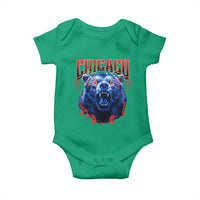 Retro Chicago Baby Onesie Vintage Cub Bootleg Graphic Baseball Fans