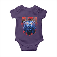 Retro Chicago Baby Onesie Vintage Cub Bootleg Graphic Baseball Fans