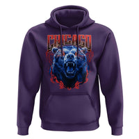 Retro Chicago Hoodie Vintage Cub Bootleg Graphic Baseball Fans