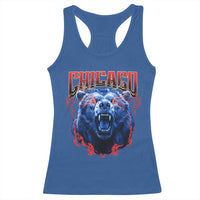 Retro Chicago Racerback Tank Top Vintage Cub Bootleg Graphic Baseball Fans