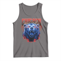 Retro Chicago Tank Top Vintage Cub Bootleg Graphic Baseball Fans