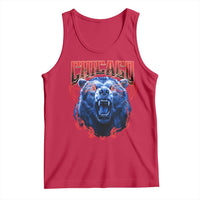 Retro Chicago Tank Top Vintage Cub Bootleg Graphic Baseball Fans