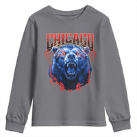 Retro Chicago Youth Sweatshirt Vintage Cub Bootleg Graphic Baseball Fans