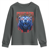 Retro Chicago Youth Sweatshirt Vintage Cub Bootleg Graphic Baseball Fans