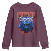 Retro Chicago Youth Sweatshirt Vintage Cub Bootleg Graphic Baseball Fans
