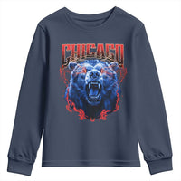 Retro Chicago Youth Sweatshirt Vintage Cub Bootleg Graphic Baseball Fans