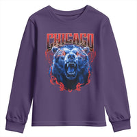 Retro Chicago Youth Sweatshirt Vintage Cub Bootleg Graphic Baseball Fans