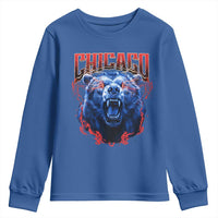 Retro Chicago Youth Sweatshirt Vintage Cub Bootleg Graphic Baseball Fans
