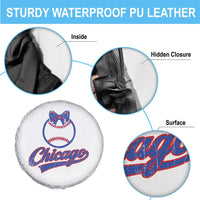 Chicago Coquette Bow Spare Tire Cover Cute Girls Kids Women Baseball Fans