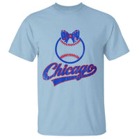 Chicago Coquette Bow T Shirt Cute Girls Kids Women Baseball Fans