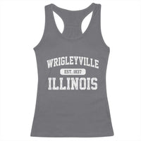 Wrigleyville Illinois Racerback Tank Top Vintage Chicago Classic Distressed Baseball Fan Gift