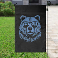 Vintage Cub Garden Flag With Sunglasses Retro Baseball Fans