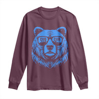 Vintage Cub Long Sleeve Shirt With Sunglasses Retro Baseball Fans