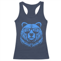 Vintage Cub Racerback Tank Top With Sunglasses Retro Baseball Fans