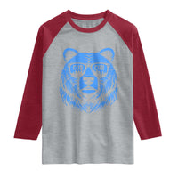 Vintage Cub Raglan Shirt With Sunglasses Retro Baseball Fans